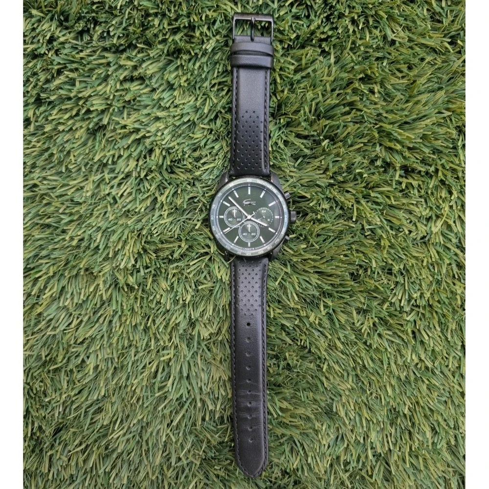 Lacoste‎ Boston Men's Chronograph Watch Moss Green Stainless Steel